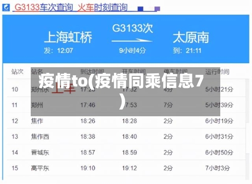 疫情to(疫情同乘信息7)-第2张图片