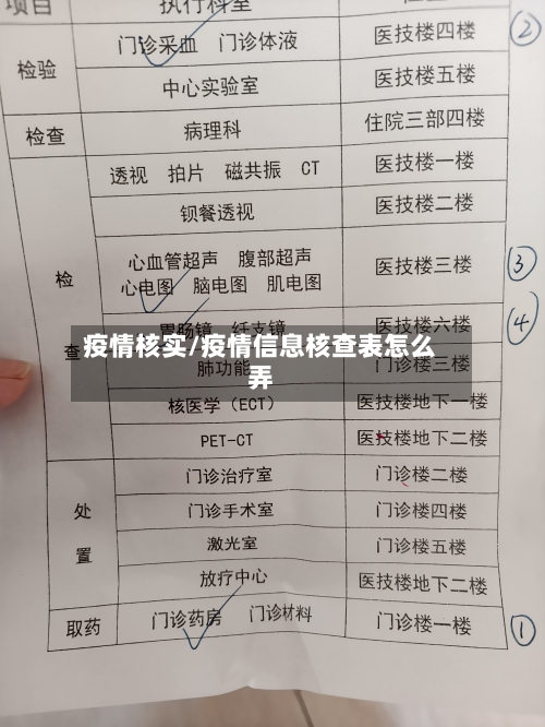 疫情核实/疫情信息核查表怎么弄-第2张图片