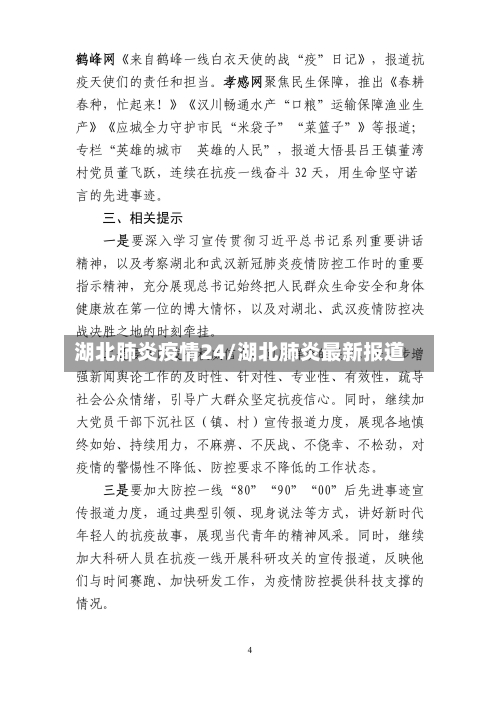 湖北肺炎疫情24/湖北肺炎最新报道