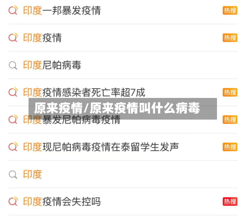原来疫情/原来疫情叫什么病毒-第3张图片