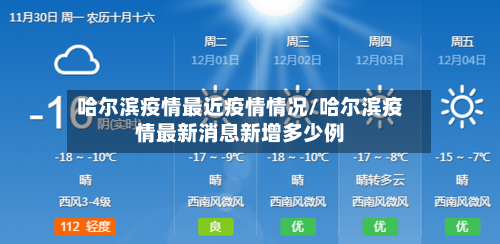 哈尔滨疫情最近疫情情况/哈尔滨疫情最新消息新增多少例