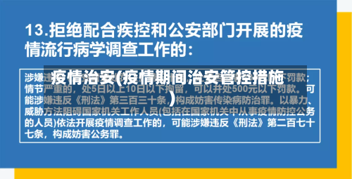 疫情治安(疫情期间治安管控措施)-第3张图片