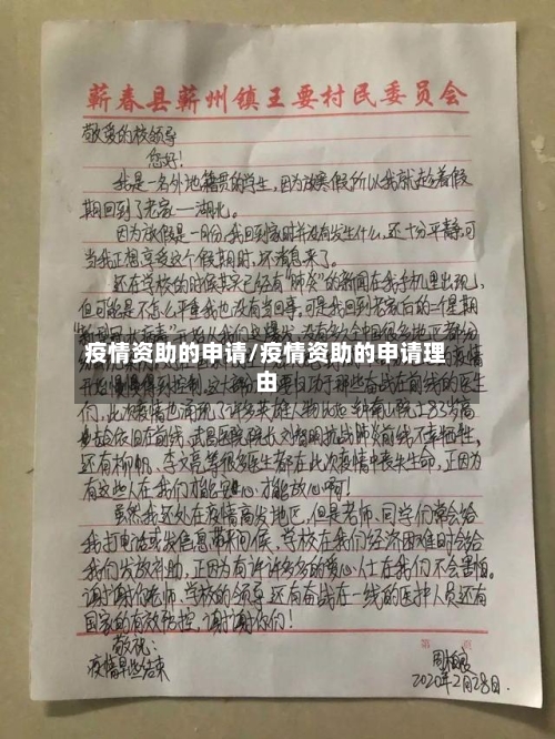疫情资助的申请/疫情资助的申请理由