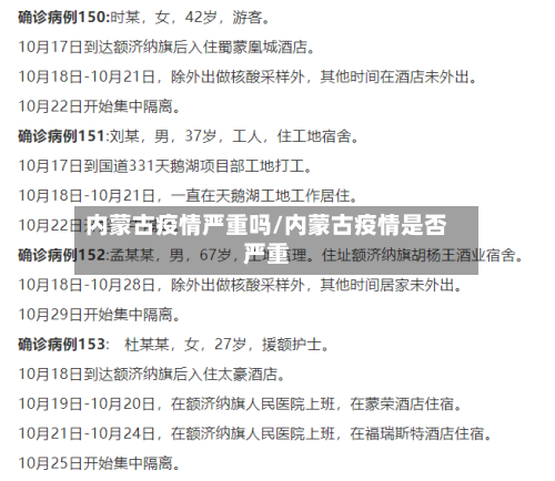 内蒙古疫情严重吗/内蒙古疫情是否严重-第3张图片