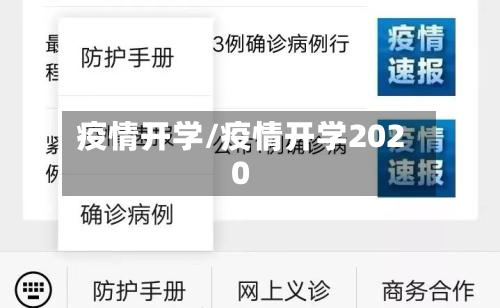 疫情开学/疫情开学2020