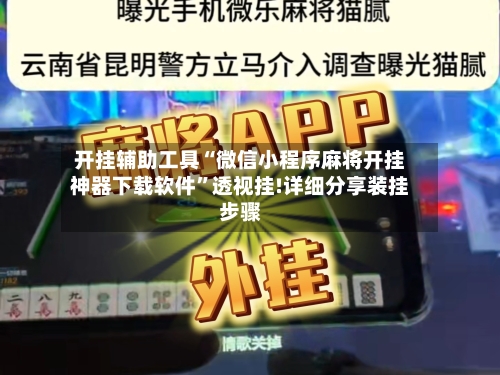 开挂辅助工具“微信小程序麻将开挂神器下载软件”透视挂!详细分享装挂步骤-第3张图片