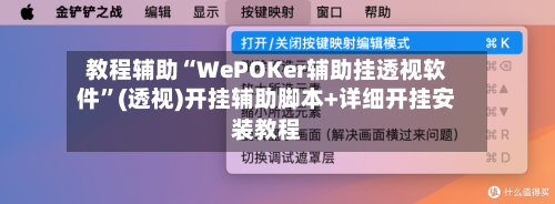 教程辅助“WePOKer辅助挂透视软件”(透视)开挂辅助脚本+详细开挂安装教程-第2张图片