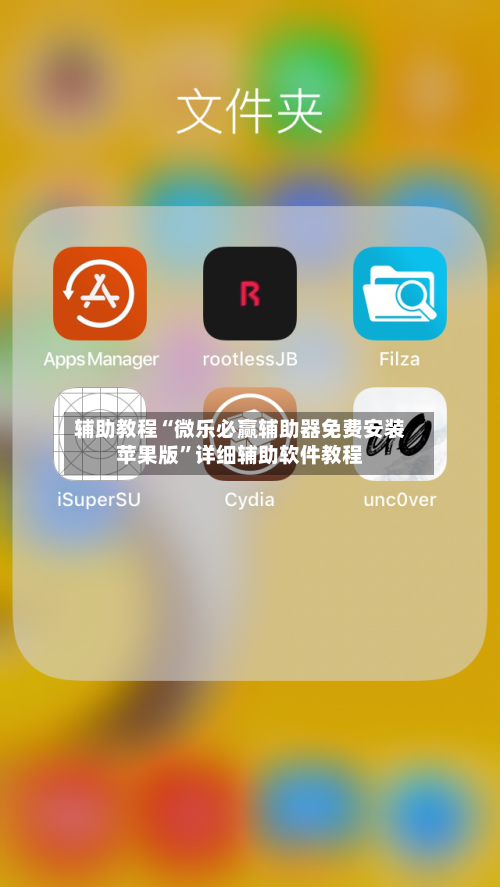 辅助教程“微乐必赢辅助器免费安装苹果版”详细辅助软件教程-第3张图片