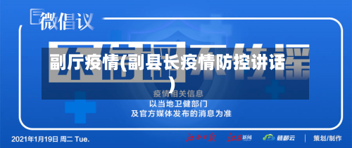 副厅疫情(副县长疫情防控讲话)-第2张图片
