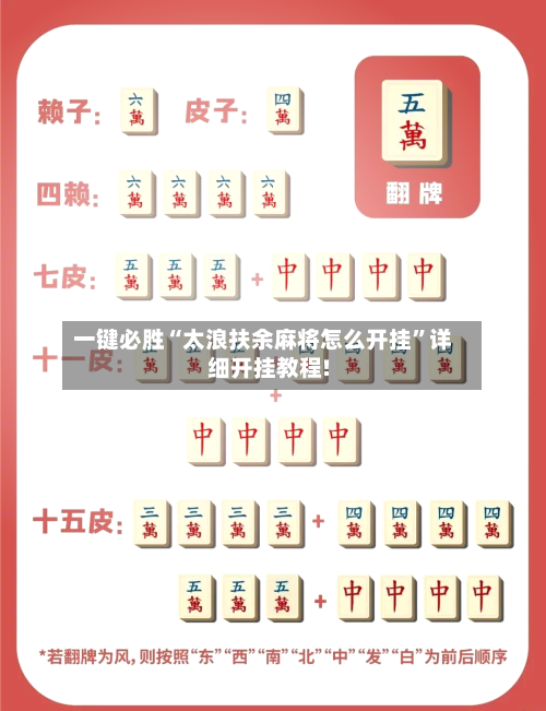 一键必胜“太浪扶余麻将怎么开挂”详细开挂教程!