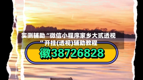 实测辅助“微信小程序家乡大贰透视”开挂(透视)辅助教程