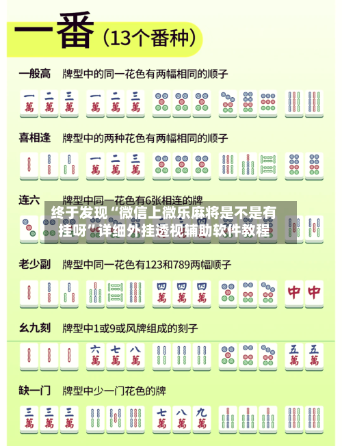 终于发现“微信上微乐麻将是不是有挂呀”详细外挂透视辅助软件教程