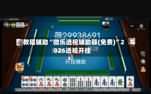 教程辅助“微乐透视辅助器(免费)”2026透视开挂-第3张图片