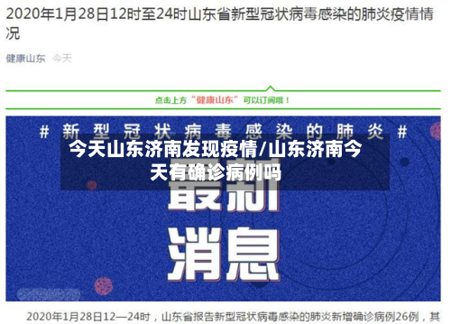 今天山东济南发现疫情/山东济南今天有确诊病例吗-第2张图片