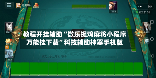 教程开挂辅助“微乐捉鸡麻将小程序万能挂下载”科技辅助神器手机版