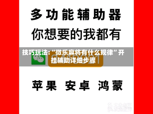 技巧玩法:“微乐麻将有什么规律”开挂辅助详细步骤