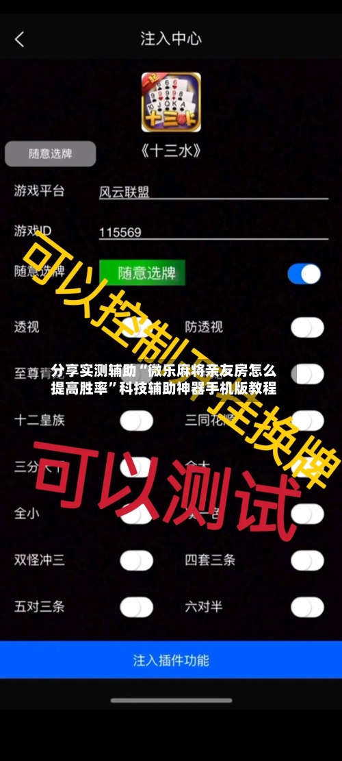 分享实测辅助“微乐麻将亲友房怎么提高胜率”科技辅助神器手机版教程-第2张图片