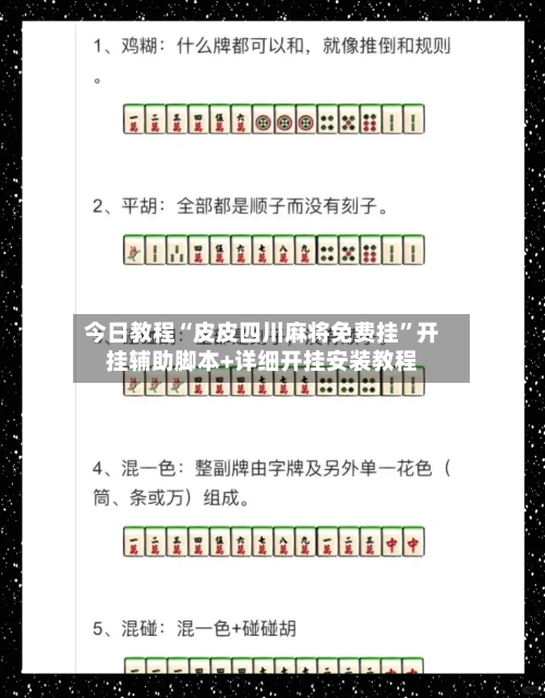 今日教程“皮皮四川麻将免费挂”开挂辅助脚本+详细开挂安装教程