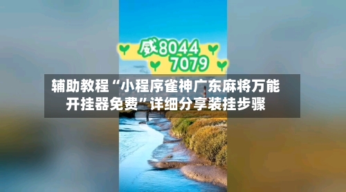 辅助教程“小程序雀神广东麻将万能开挂器免费	”详细分享装挂步骤-第3张图片