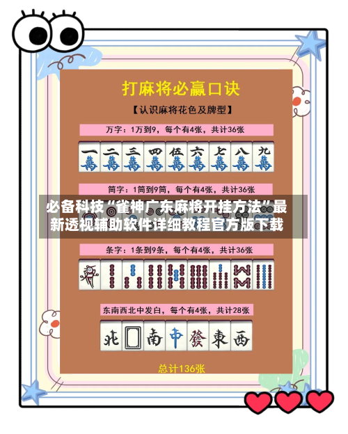 必备科技“雀神广东麻将开挂方法”最新透视辅助软件详细教程官方版下载