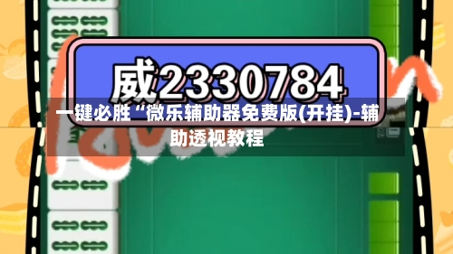 一键必胜“微乐辅助器免费版(开挂)-辅助透视教程