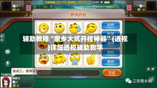 辅助教程“家乡大贰开挂神器”(透视)详细透视辅助教学