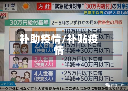 补助疫情/补贴疫情