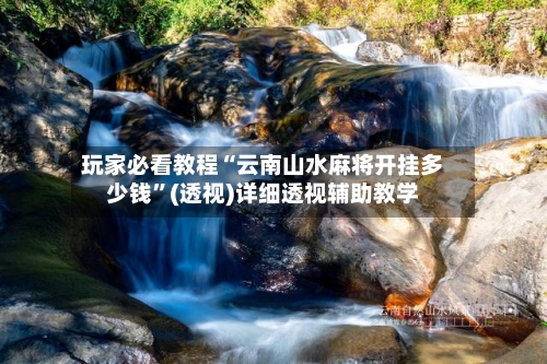 玩家必看教程“云南山水麻将开挂多少钱”(透视)详细透视辅助教学