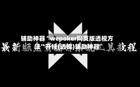 辅助神器“wepoker网页版透视方法”开挂(透视)辅助神器-第2张图片