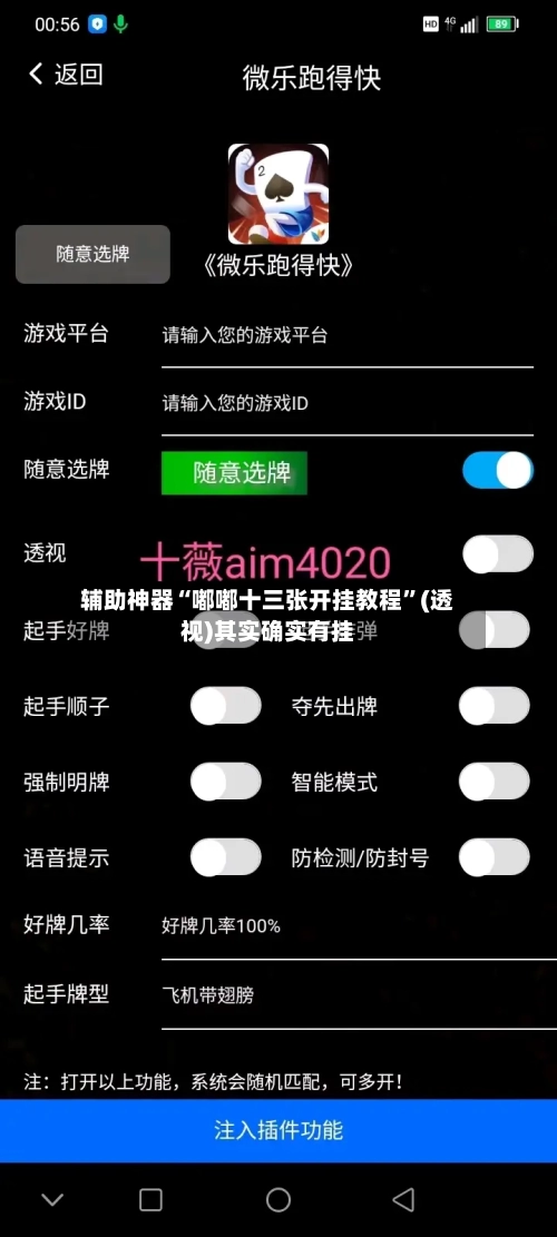 辅助神器“嘟嘟十三张开挂教程”(透视)其实确实有挂