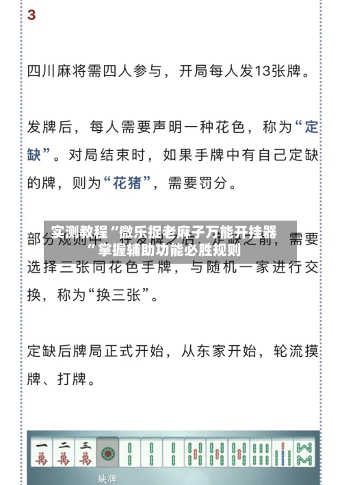 实测教程“微乐捉老麻子万能开挂器	”掌握辅助功能必胜规则-第2张图片