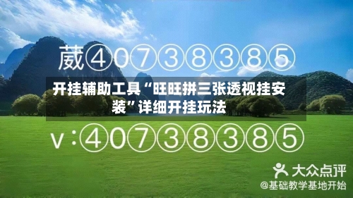 开挂辅助工具“旺旺拼三张透视挂安装”详细开挂玩法