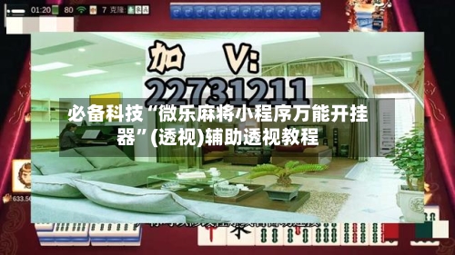 必备科技“微乐麻将小程序万能开挂器”(透视)辅助透视教程-第2张图片