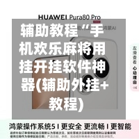 辅助教程“手机欢乐麻将用挂开挂软件神器(辅助外挂+教程)-第2张图片