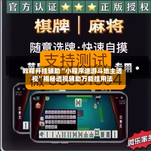 教程开挂辅助“小程序途游斗地主透视”揭秘透视辅助万能挂用法