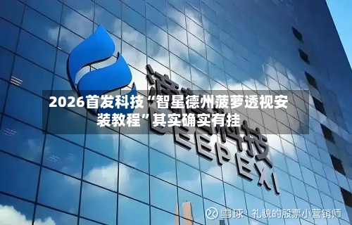 2026首发科技“智星德州菠萝透视安装教程”其实确实有挂-第2张图片