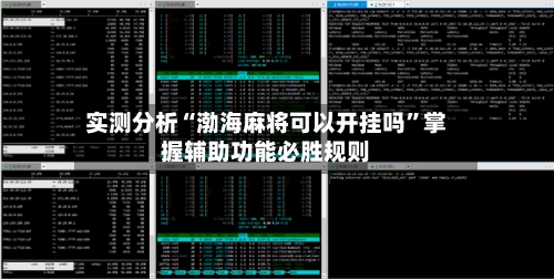 实测分析“渤海麻将可以开挂吗”掌握辅助功能必胜规则-第3张图片