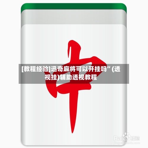 [教程经验]迅奇麻将可以开挂吗”(透视挂)辅助透视教程-第3张图片