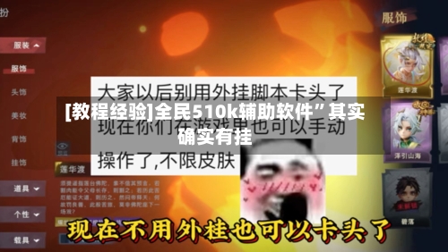 [教程经验]全民510k辅助软件”其实确实有挂