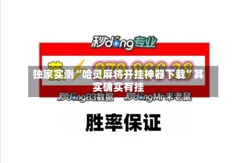独家实测“哈灵麻将开挂神器下载”其实确实有挂-第2张图片