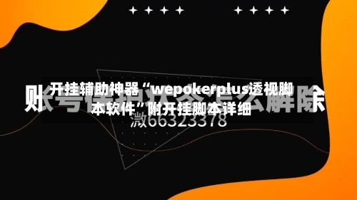 开挂辅助神器“wepokerplus透视脚本软件”附开挂脚本详细-第3张图片
