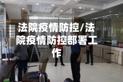 法院疫情防控/法院疫情防控部署工作