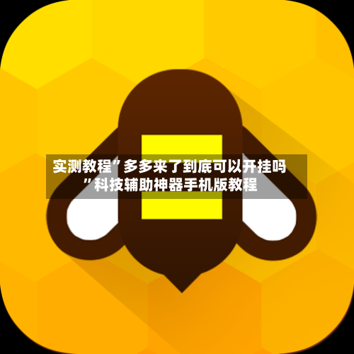 实测教程”多多来了到底可以开挂吗	”科技辅助神器手机版教程-第2张图片