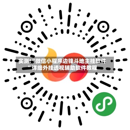 实测!“微信小程序边锋斗地主挂软件”详细外挂透视辅助软件教程-第3张图片