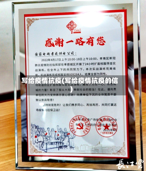 写给疫情抗疫(写给疫情抗疫的信)-第2张图片