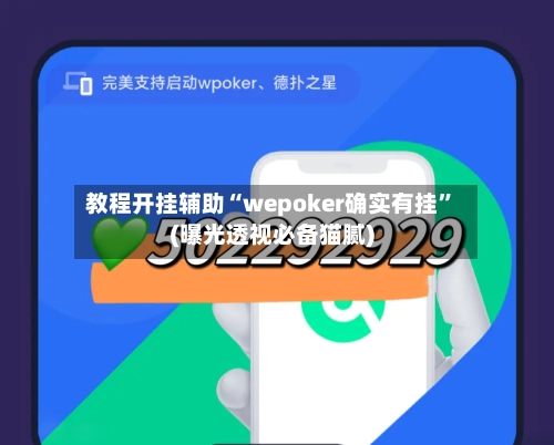 教程开挂辅助“wepoker确实有挂”(曝光透视必备猫腻)