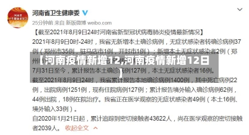【河南疫情新增12,河南疫情新增12日】-第2张图片