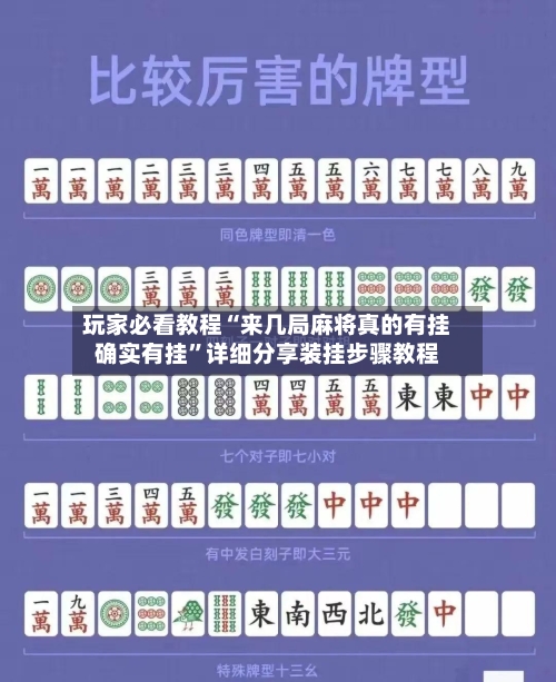 玩家必看教程“来几局麻将真的有挂确实有挂	”详细分享装挂步骤教程-第2张图片