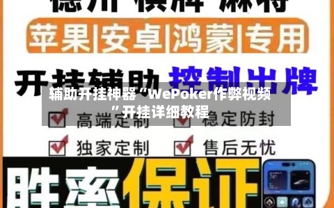 辅助开挂神器“WePoker作弊视频”开挂详细教程