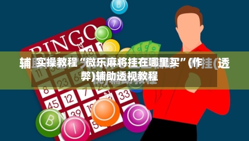 实操教程“微乐麻将挂在哪里买”(作弊)辅助透视教程-第3张图片